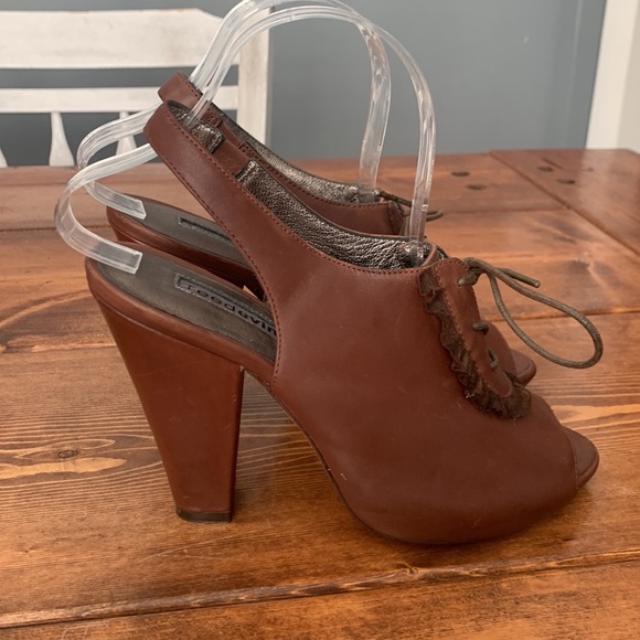 Anthropologie reedevins leather HEELS size 7.5 - Picture 3 of 10